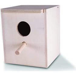 Nichoir pour oiseaux exotiques Vadigran en bois - disponible en 2 tailles 