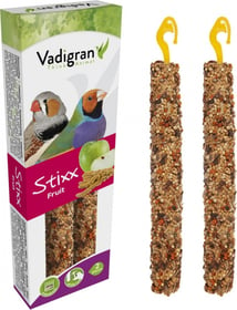 Baguettes à ronger aux fruits pour oiseaux exotiques