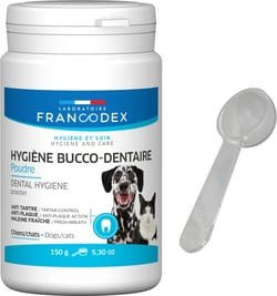 Francodex Dentifrice en poudre pour chiens et chats