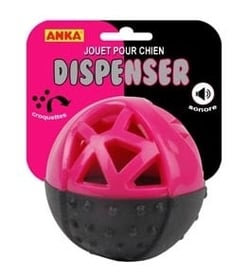 Anka Balle 2en1 . dist de croquettes + sonore 9cm