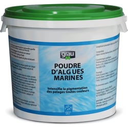 GRAU Poudre d'algues marines naturelle, supplément d'iode pour chien et chat