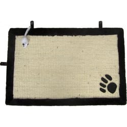 Tapis griffoir avec jouet suspendu pour chat