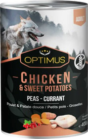 Pâtée Optimus Poulet et Patate douce, sans céréales pour chien