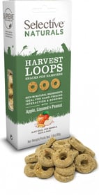 Friandise Selective Anneaux Harvest Loops pour hamster - Pomme, graines de lin & arachides