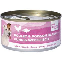 BUBIMEX Bubi Nature Nassfutter mit Huhn & Weißfisch für Hunde