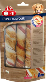 8in1 Triple Flavour Rolls Rouleaux à mâcher pour chien adulte