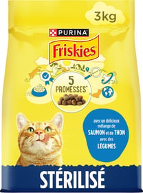 FRISKIES Chat stérilisé Au Saumon, thon et aux Légumes