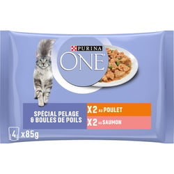 PURINA ONE Spécial Pelage & Boule de poils pour chat