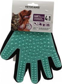 VETOCANIS Gant de Toilettage en Silicone 4 en 1 pour Chien et Chat