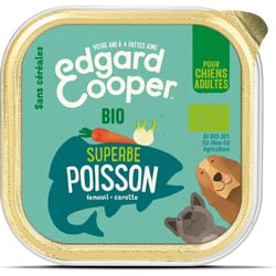 Edgard & Cooper Barquette Pâtée Poisson frais Biologique pour Chien Adulte 