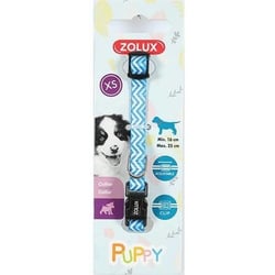 Collier nylon réglable chiot Puppy Pixie - bleu