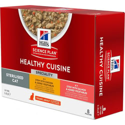 Hill's Science Plan Healthy Cuisine Nassfutter mit Huhn & Lachs für sterilisierte Katzen