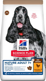 Hill's Science Plan NO GRAIN Mature croquettes au poulet pour chien âgé 