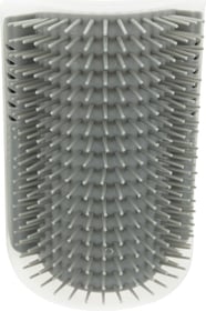 Brosse de massage d'angle gris pour chat