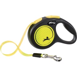 Laisse Sangle flexi New NEON, jaune Fluo