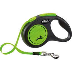 Laisse Sangle flexi New NEON, Vert Fluo - plusieurs tailles disponibles