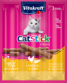 VITAKRAFT Cat-Stick Mini - Knabberspaß für Katzen - verschiedene Geschmackssorten