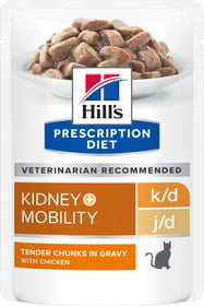 Sachet Repas HILL'S Prescription Diet k/d j/d Kidney+Mobility pour Chat au Poulet