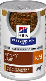 HILL'S Prescription Diet k/d mijotés poulet et légumes pour chien