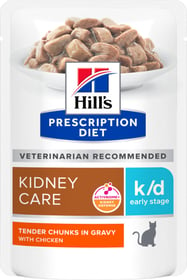 Nassfutterbeutel Hill's Prescription Diet k/d Kidney Early Stage für Katzen mit Huhn