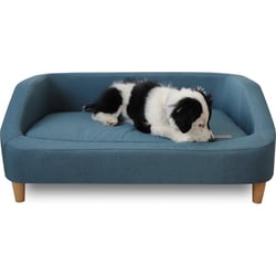 Canapé chien ou chat Zolia Dita - 2 tailles et 2 coloris disponibles - bleu, L95 x P63 x H39 cm