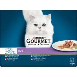 GOURMET PERLE Duo Mit Fleisch und Fisch - 12x85gr