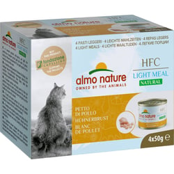 ALMO NATURE Multipack HFC Light Meal Pašteta 100% naravna in lahka za mačke - na voljo 6 okusov