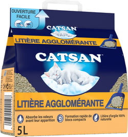 Litière Catsan Agglomérante Plus 5L