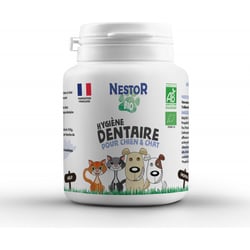 NESTOR BIO Aliment complémentaire en poudre Hygiène dentaire pour chien et chat