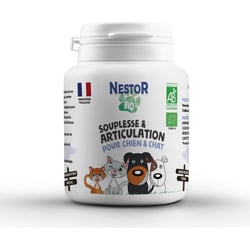 NESTOR BIO Aliment complémentaire en poudre Souplesse et Articulation pour chien et chat