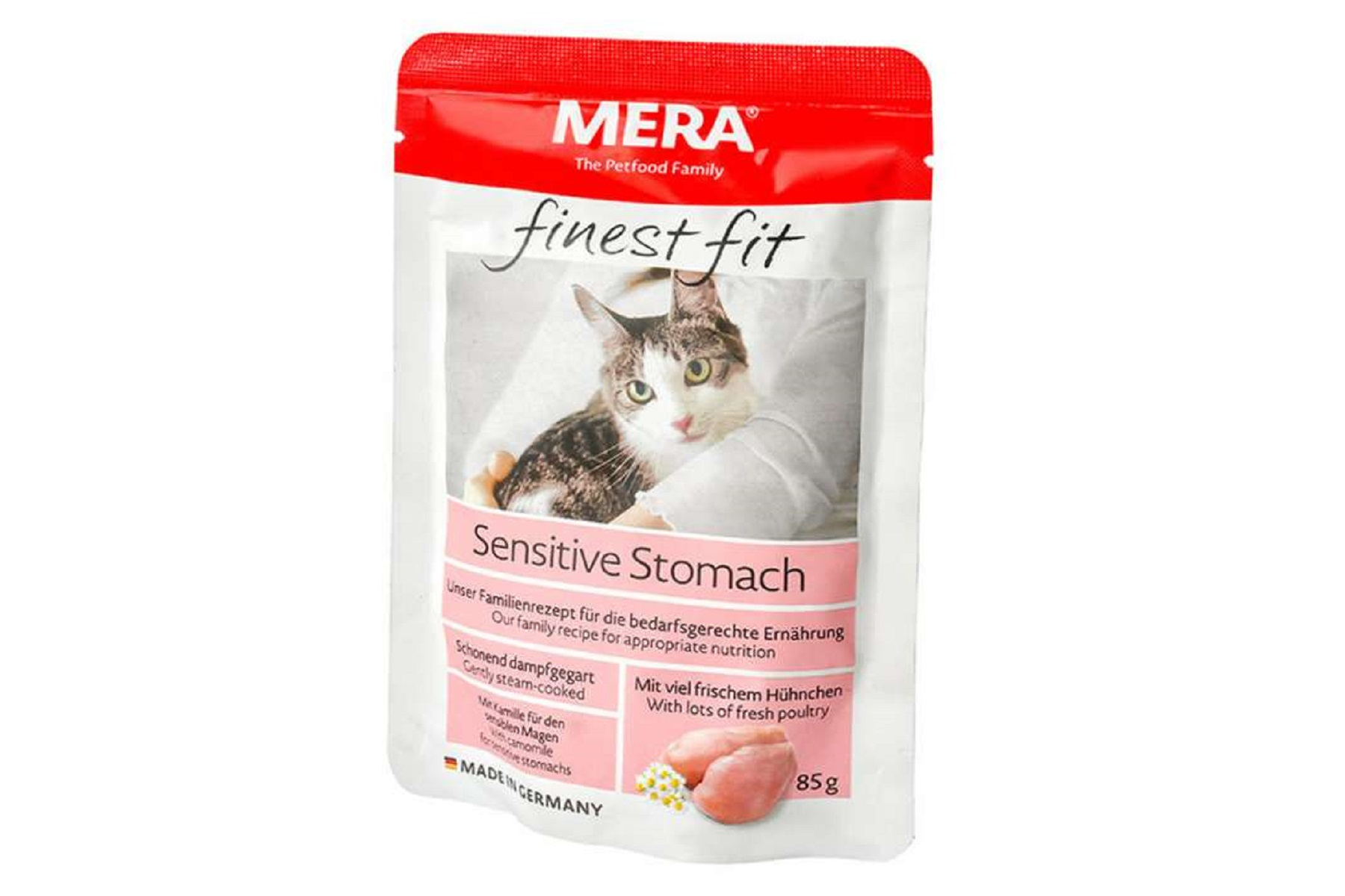 Nassfutter MERA Finest Fit mit Geflügel für Katzen mit Verdauungsproblemen