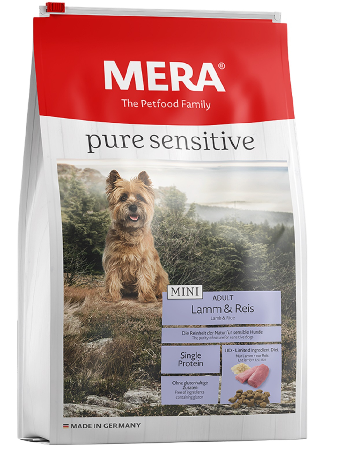 MERA Pure Sensitive Adult Mini, met lam & rijst