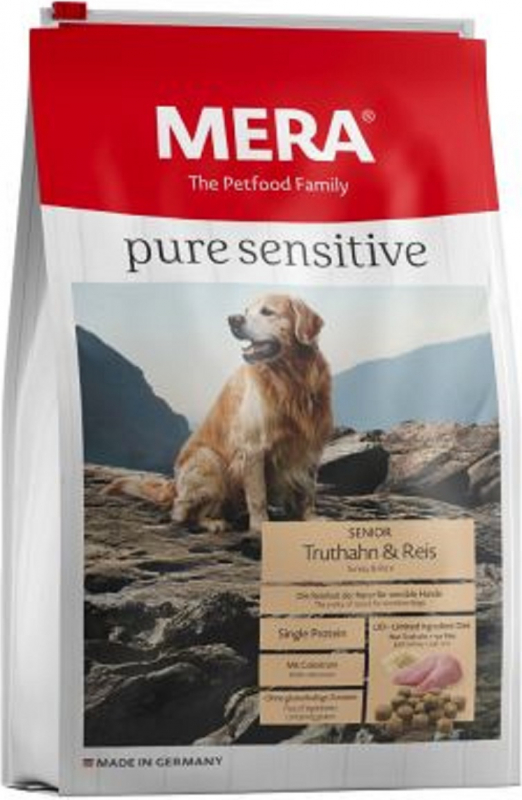MERA Pure Sensitive al tacchino e riso per cane senior