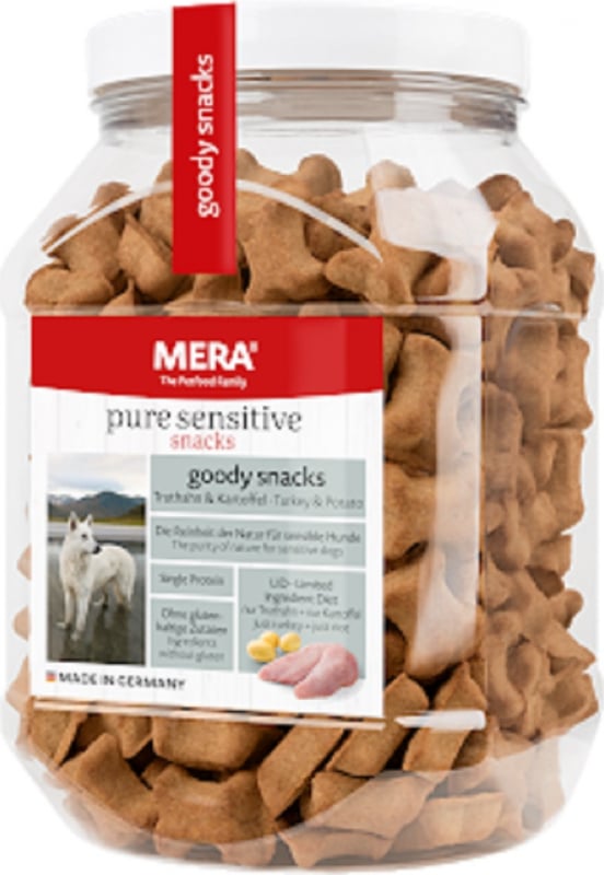 MERA Pure Sensitive Snack à la dinde et pommes de terre pour chien adulte