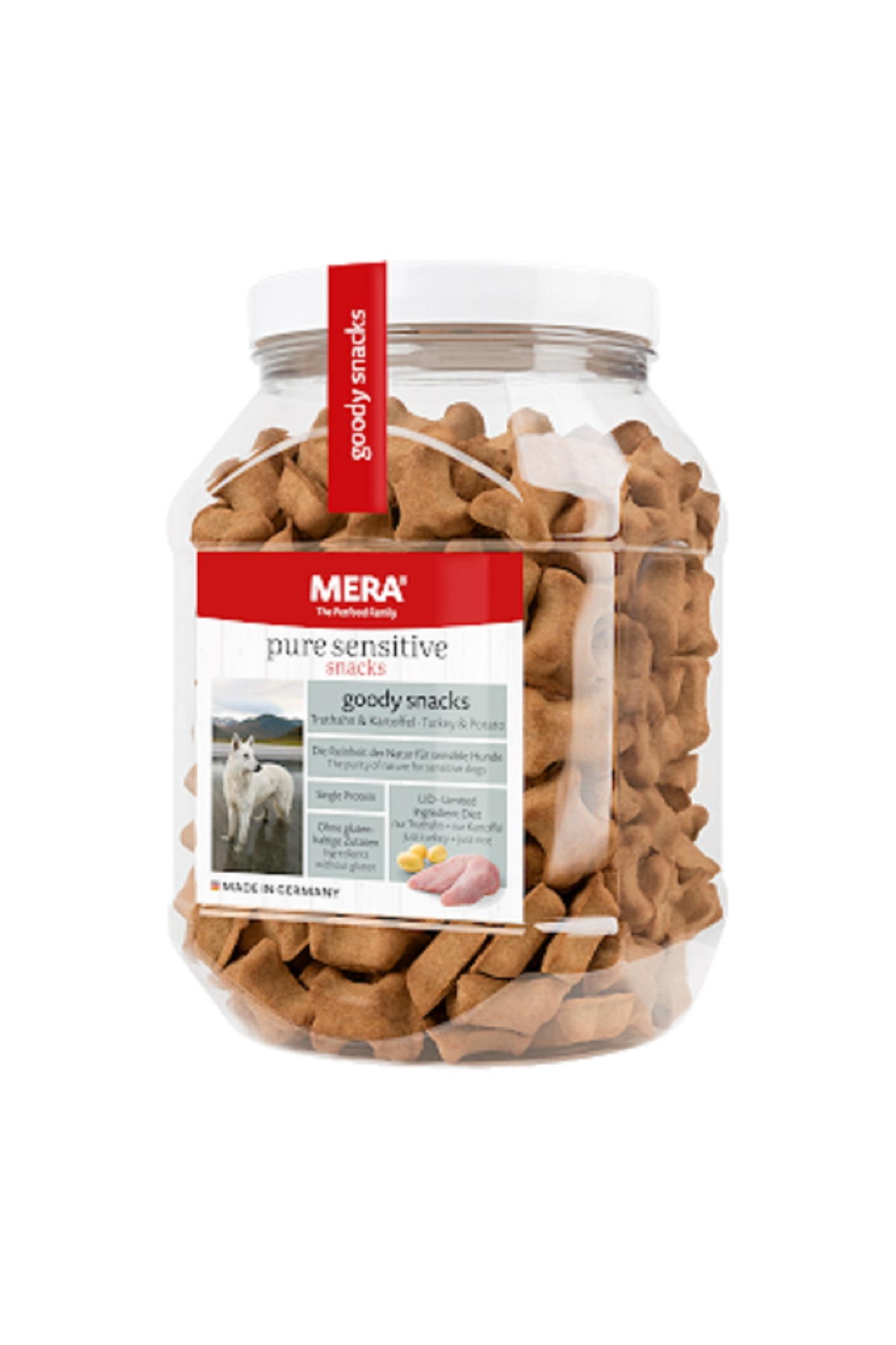 MERA Pure Sensitive Snack à la dinde et pommes de terre pour chien adulte