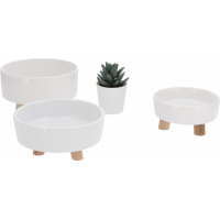 Comedero de cerámica blanco - 3 tamaños - Zolia Teka