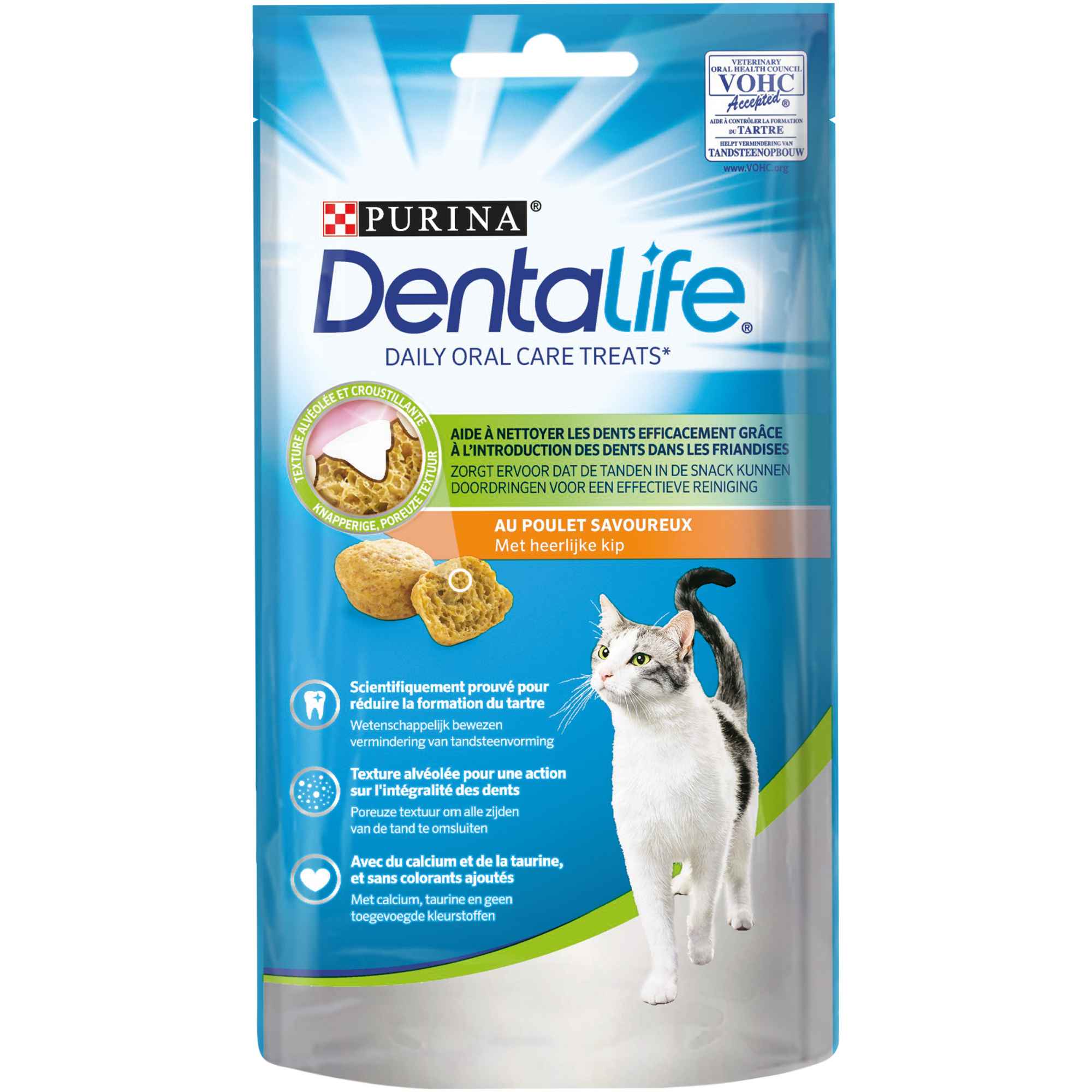Dentalife Hühnchen-Leckerlis für erwachsene Katzen