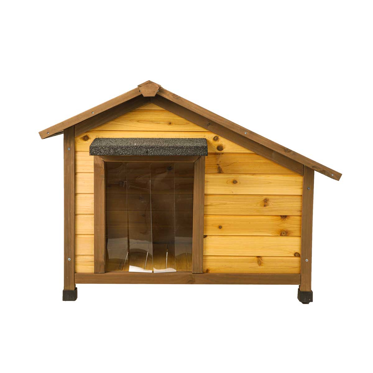 Caseta de madera para perros con puerta de plástico Zolia Honolulu - 3 tamaños