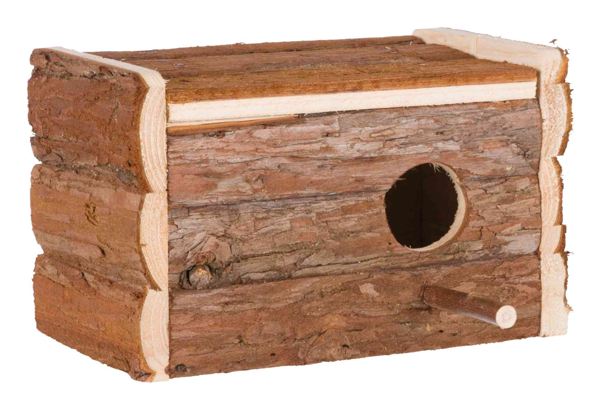 Ninho de madeira para gaiolas de pássaros Natural Living