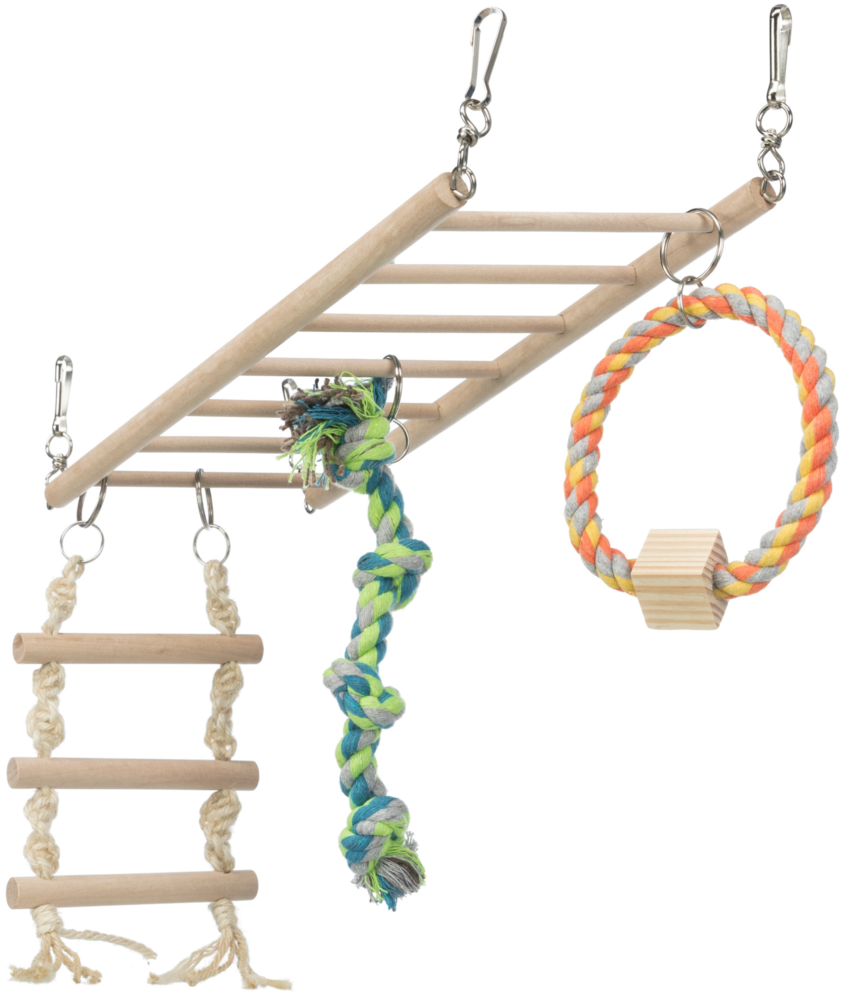 Ponte / Escada suspensa com cordas para brincar