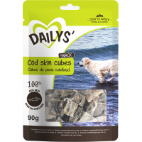 Dailys Snacks Cubitos de piel de Bacalao para perros - 90g