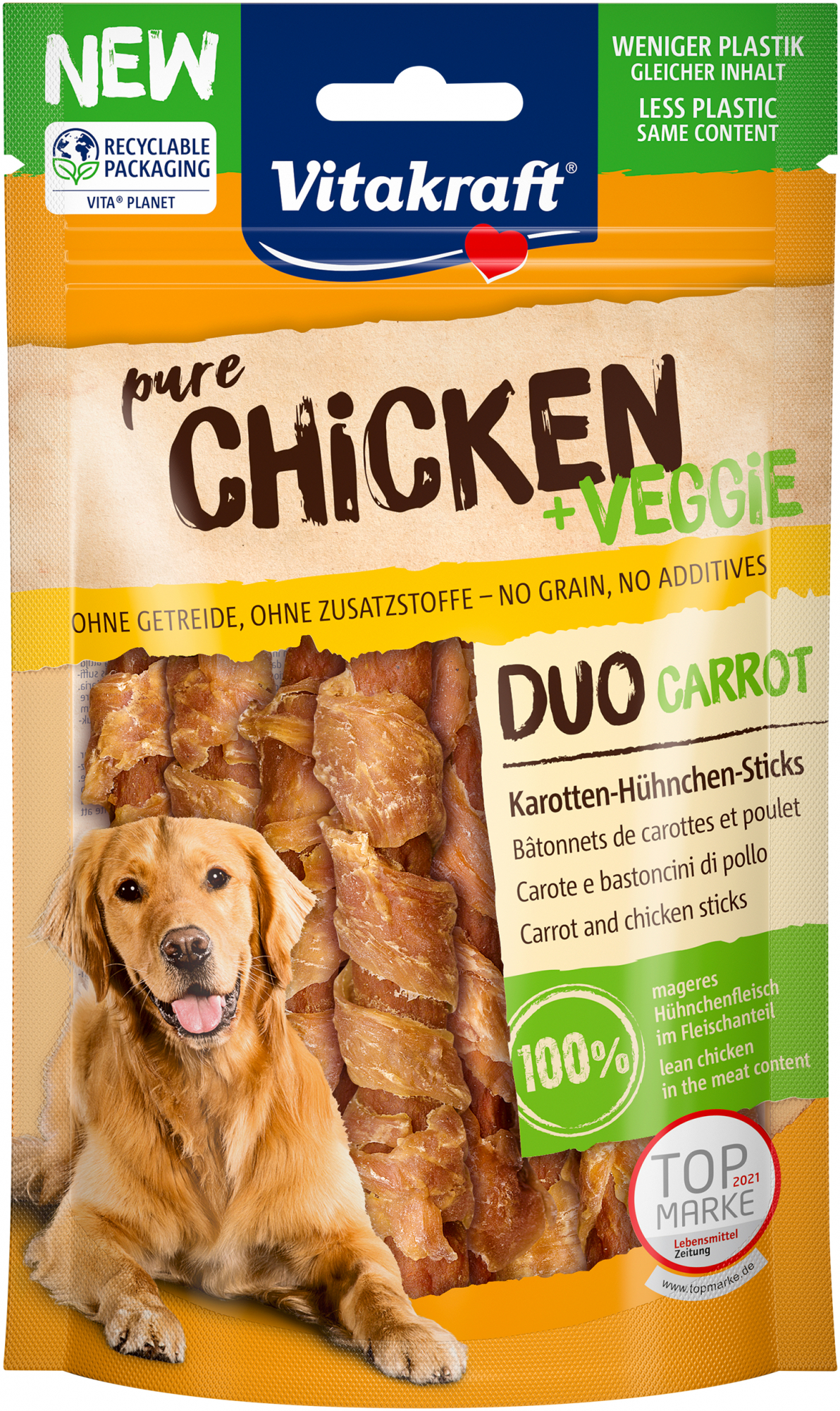 Vitakraft Pure Chicken Veggie Pollo y zanahorias para perros