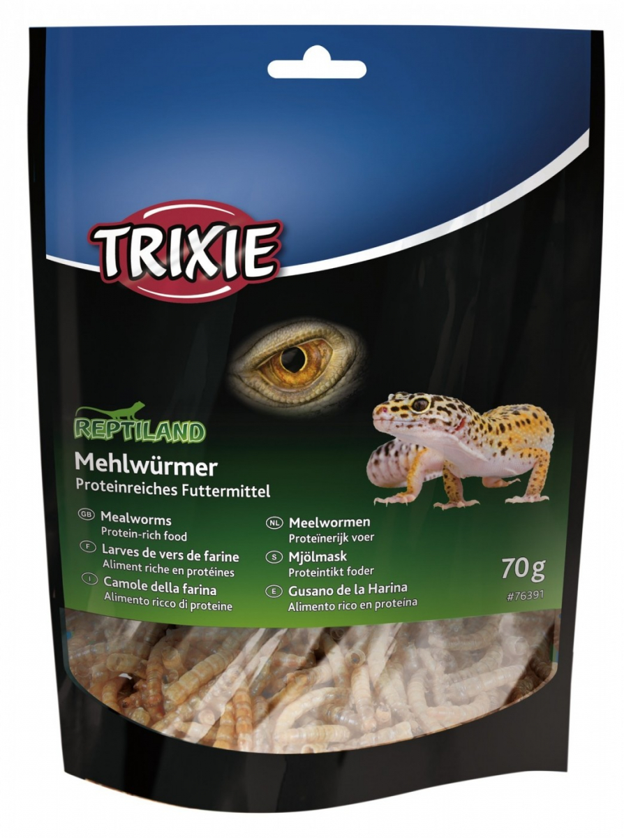 Trixie Reptiland getrocknete Mehlwürmer Larven für Reptilien
