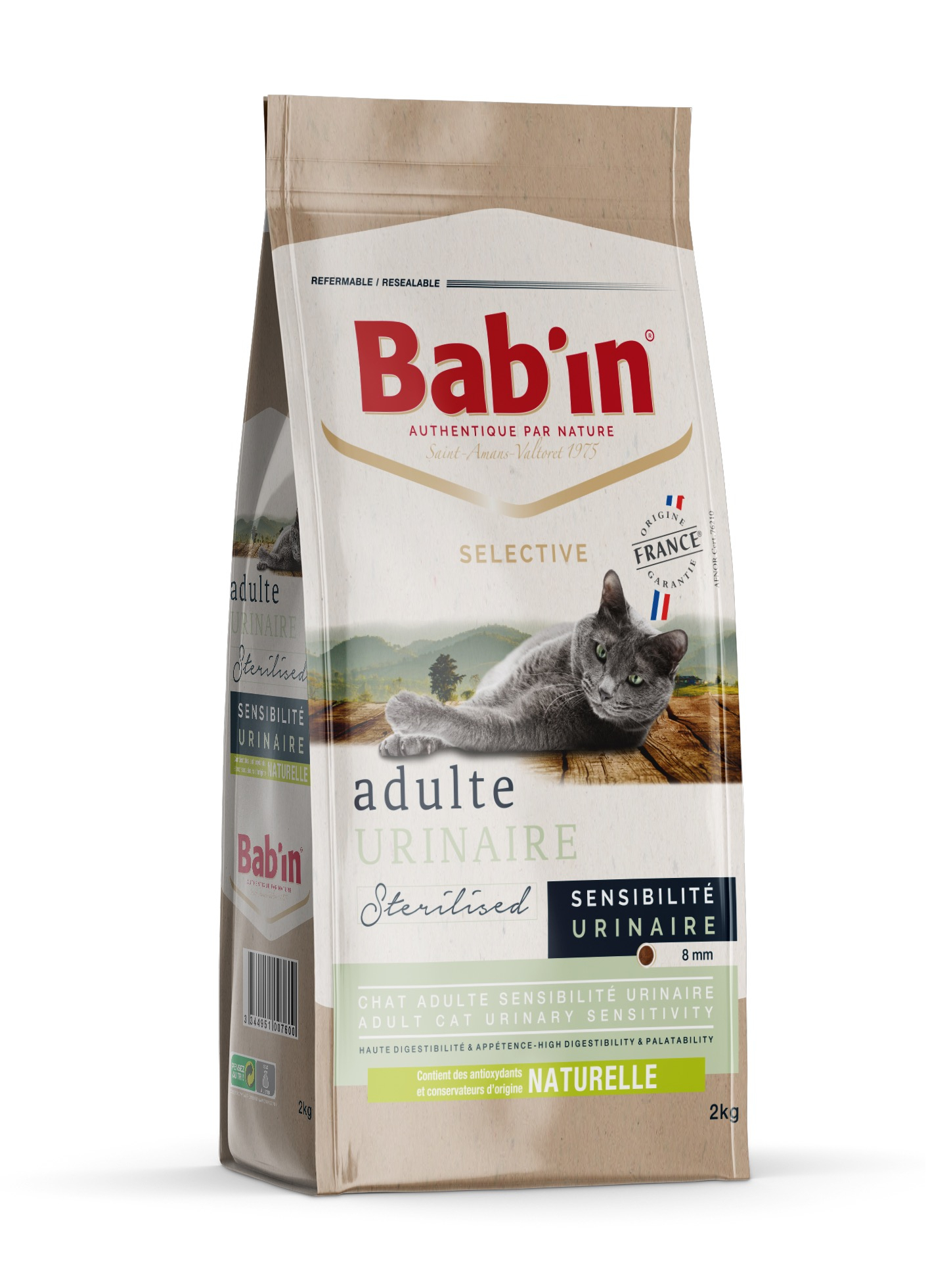 BAB'IN Selective adulte urinaire au canard pour chat adulte 