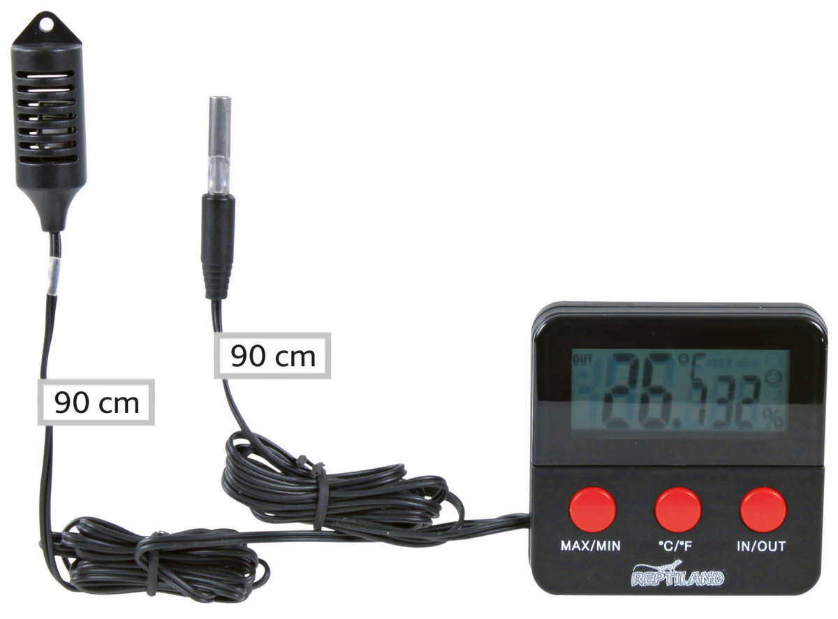 digitales Thermo- / Hygrometer für Terrarien mit Sonde Trixie Reptiland