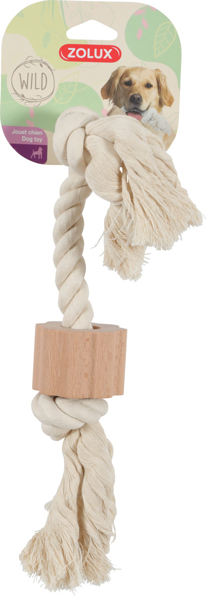 Brinquedo de corda e aro de madeira 2 nós Wild Zolux