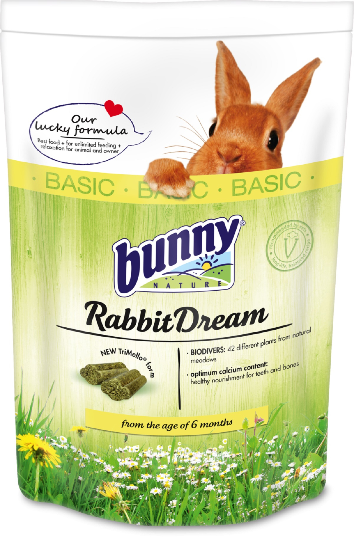BUNNY RabbitDream Basic - Alimento completo para coelho anão