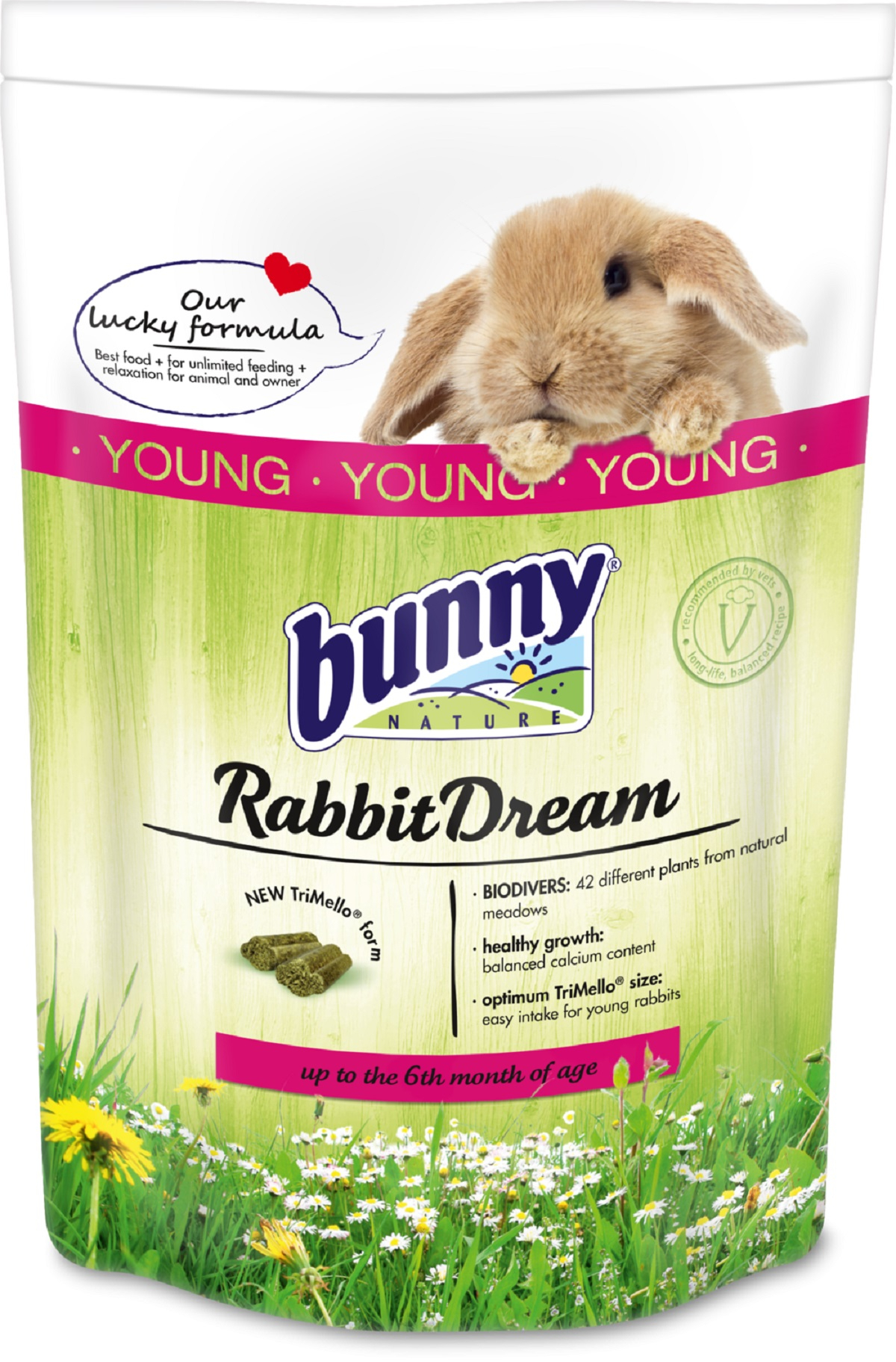 BUNNY RabbitDream Young Alimento completo para coelho anão jovem