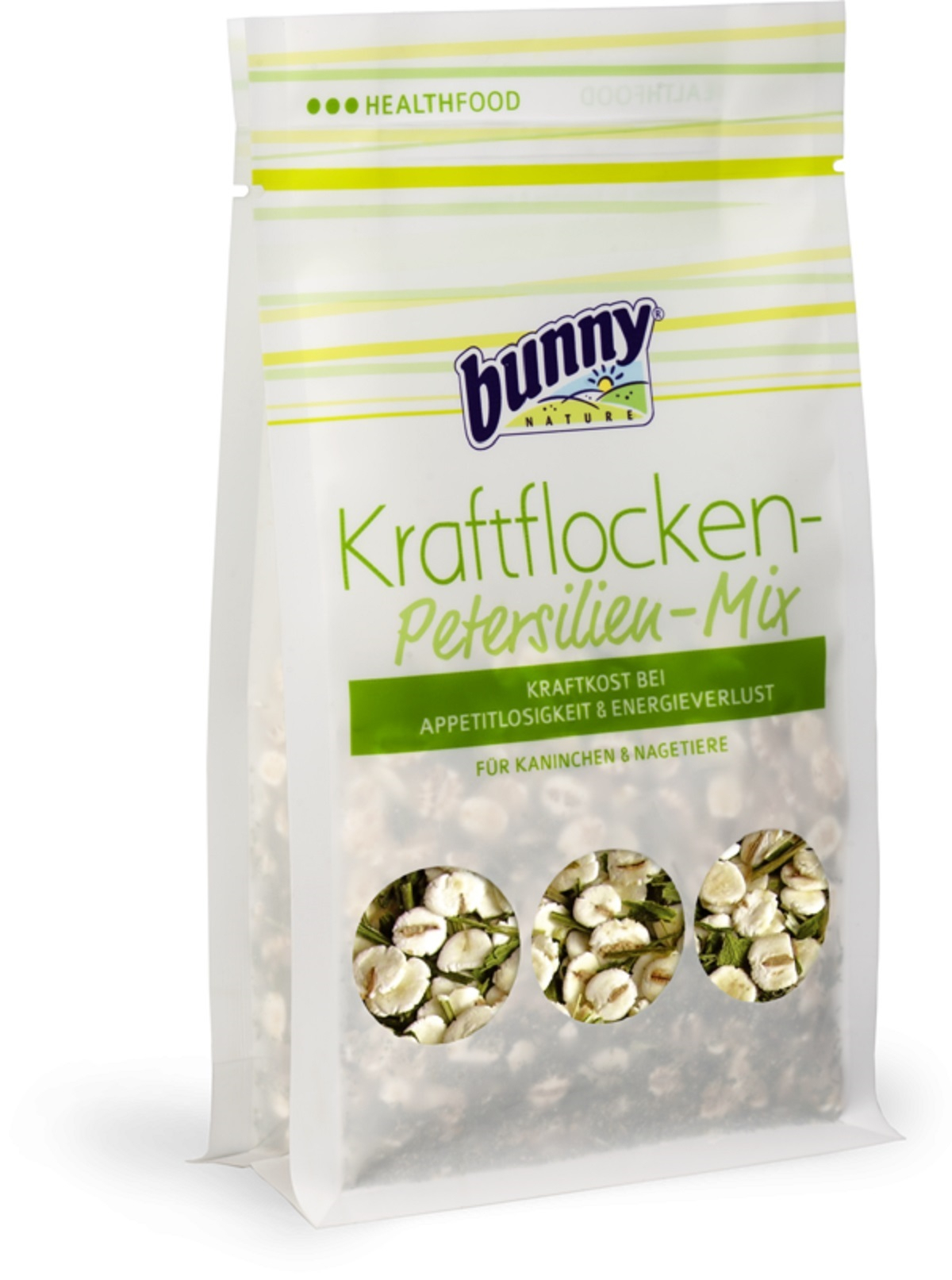BUNNY Kraftflocken-Petersilien-Mix Aliment complémentaire à base de flocons d'orge et de persil Rongeurs