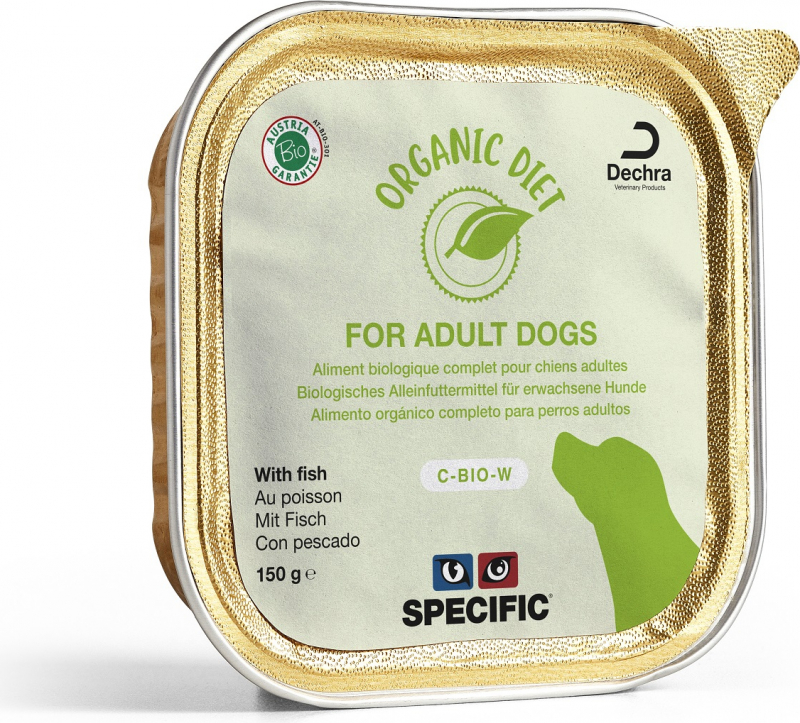 SPECIFIC Pack de 5 patés C-BIO-W Organic para cão adulto - vários sabores disponíveis